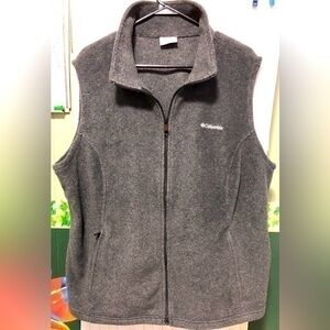 ☔️Columbia Gray Polyester Fleece Vest